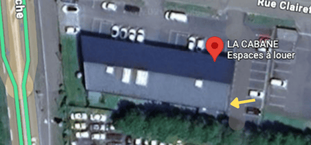 Accès au cabinet La Cabane — 2 Rue Clairefontaine Vitré, entrée porte gauche